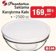 PAŞABAHÇE SAKLAMA KARIŞTIRMA KABI 2500 CC